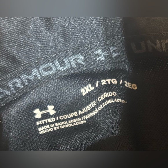 Under Armour Men's Black Fitted Windbreaker Track Jacket Size 2XL EUC - Picture 7 of 7